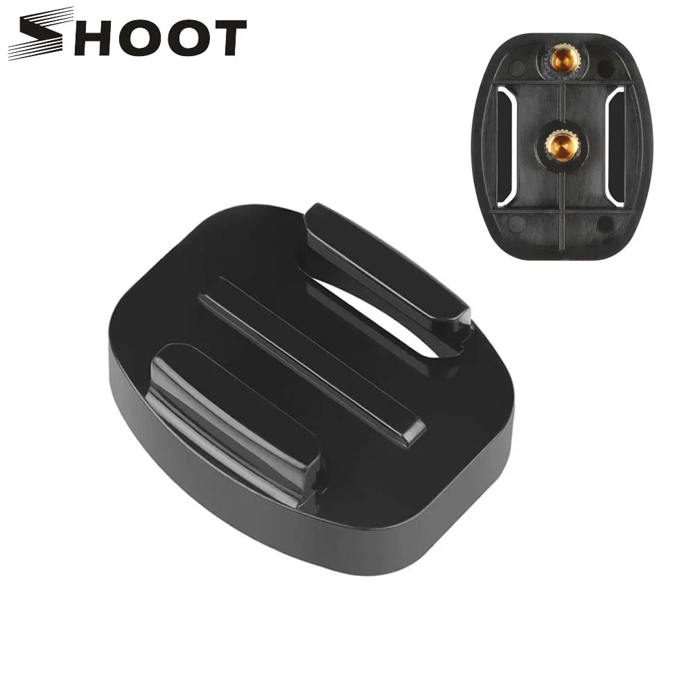 Быстроразъемное крепление SHOOT для GoPro Hero 8 5 7 Black Xiaomi Yi 4K Sjcam SJ4000 опорная пластина