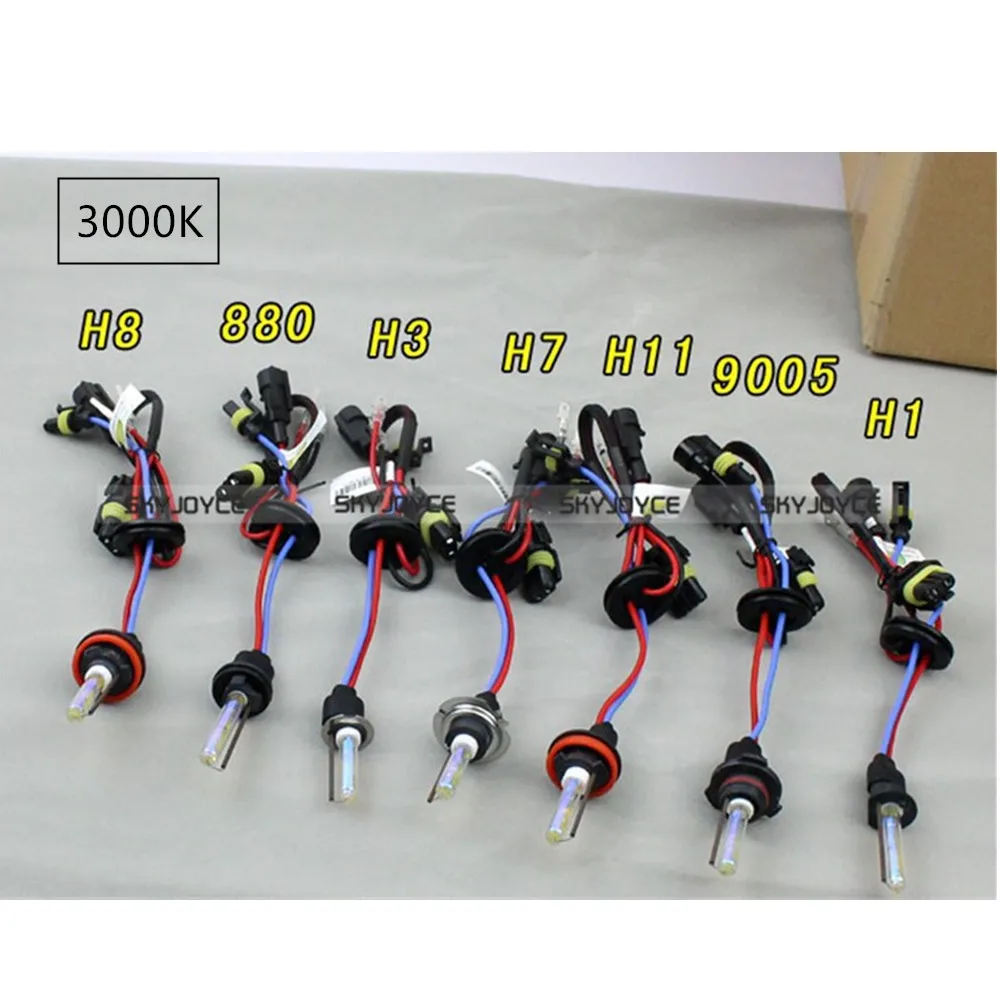 Быстрый Яркий ксеноновый комплект hid H7 H8 H11 880/1 H27 9005 9006 H3 H1 конверсионный 45 Вт 3000K