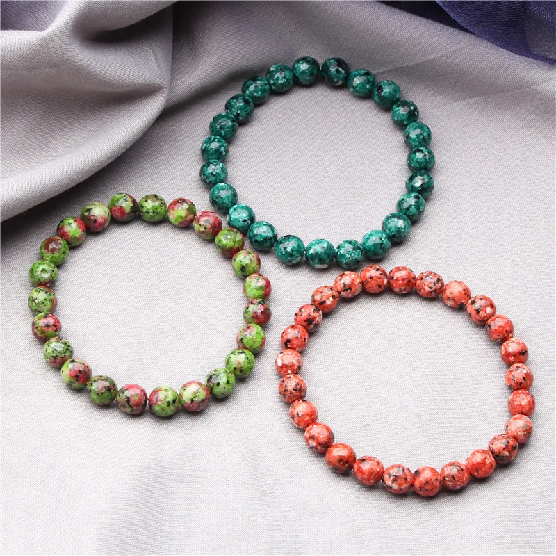 Для мужчин и женщин, браслет из натурального белого камня, вечерние ювелирные изделия, подарки для женщин, женские минеральные браслеты