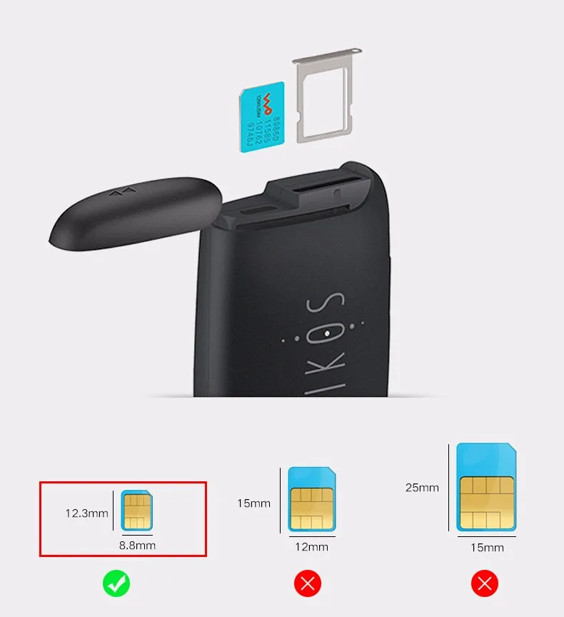 Без Jailbreak Dual Sim двойной режим ожидания адаптер iKOS K1S вызова SMS функции для iPhone5-7(7 plus)/i Pod Touch 6th/i Pad iOS7-12