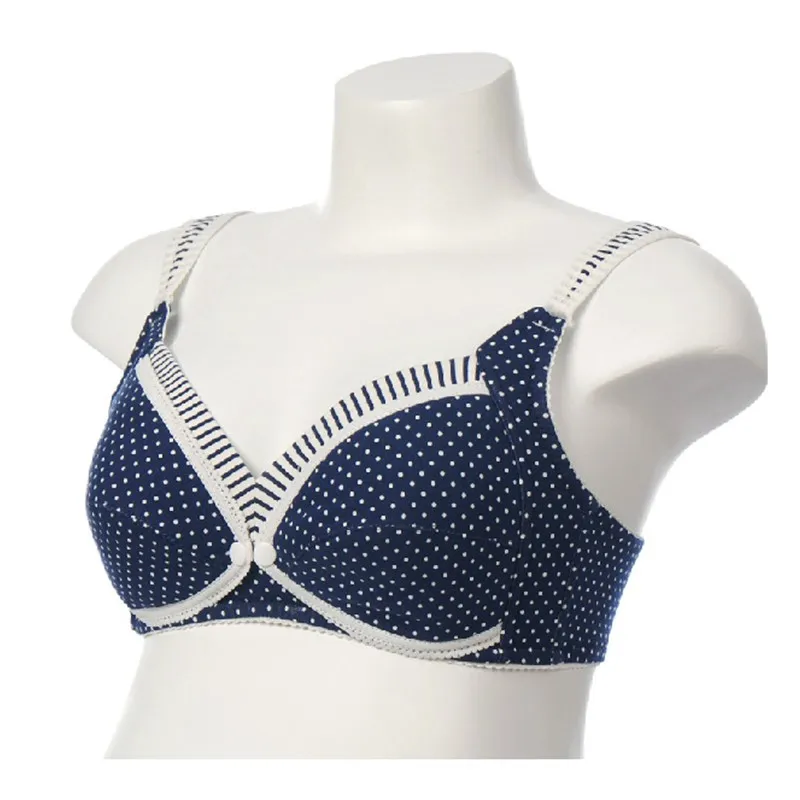 Бюстгальтеры для кормящих матерей с принтом в горошек хлопковое нижнее белье