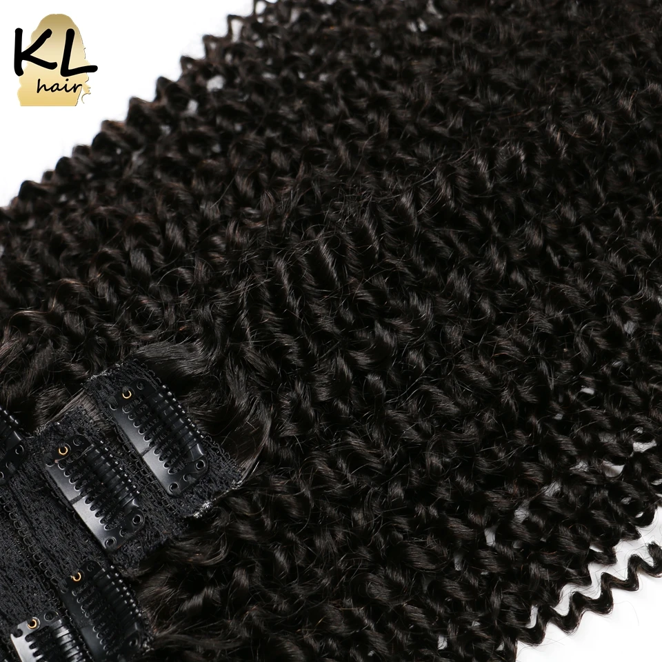 KL клип в человеческие волосы для наращивания натуральный черный цвет