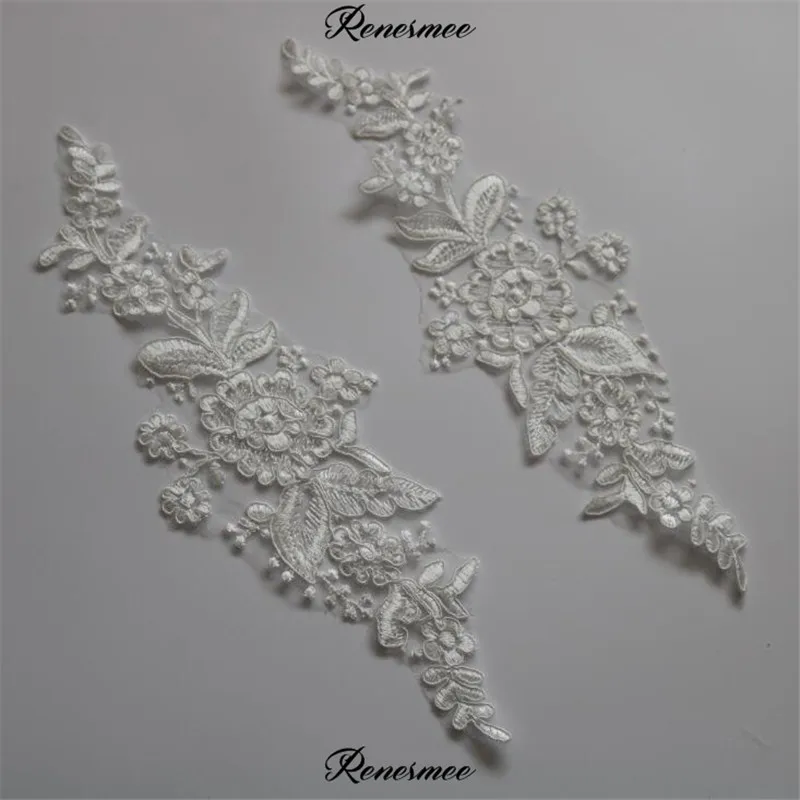 Свадебное платье с цветочной аппликацией 3 пары цвета слоновой кости тиара