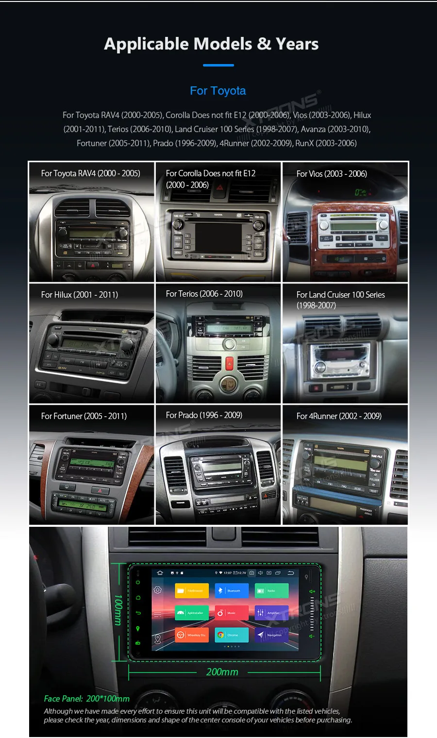 XTRONS " Android 9,0 Автомобильный мультимедийный стерео плеер для Toyota RAV4 Corolla Prado Plug Play дизайн радио gps wifi TPMS OBD без DVD