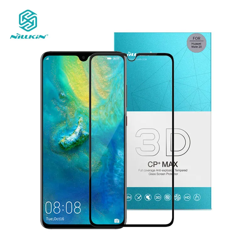 Закаленное стекло для Huawei Mate 20 3D Nillkin CP + Max защита экрана с полным покрытием |