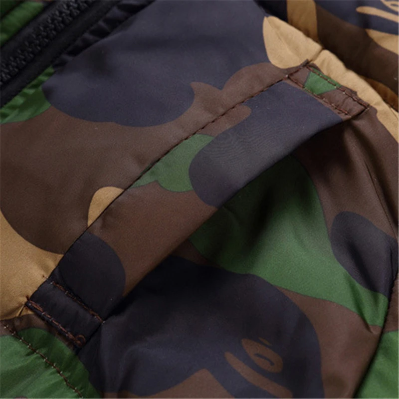 Новинка 2018 зимнее утепленное Детское пальто камуфляжная детская верхняя одежда