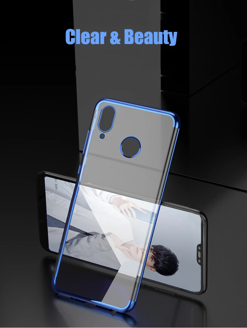 Case For Huawei Y9 2019 Soft TPU Shell Back Protective Transparent Clear Silicone 2018/Huawei Enjoy 8 Plus | Мобильные телефоны и