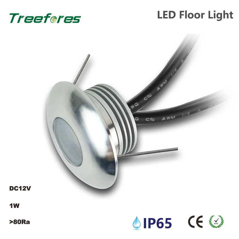 IP65 светодиодный подземный светильник 1 Вт Напольная Лампа наружный садовый