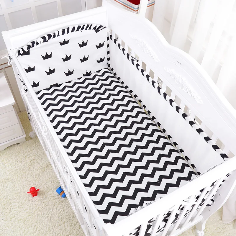 6 шт./компл. детское белье в скандинавском стиле дышащая детская кроватка 3D