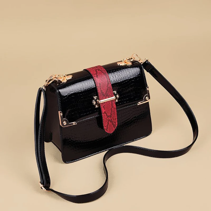 Модная крокодиловая дамская сумка Bolsos Mujer дизайнерская дамская сумка из искусственной кожи сумка-мессенджер на плечо с узором