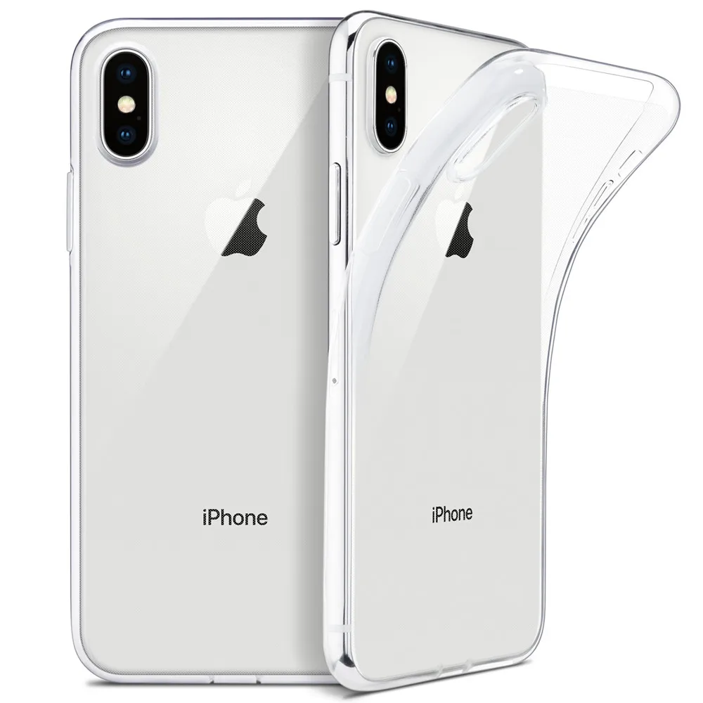Для iPhone X Case WEFOR тонкий прозрачный мягкий чехол из ТПУ с узором Поддержка