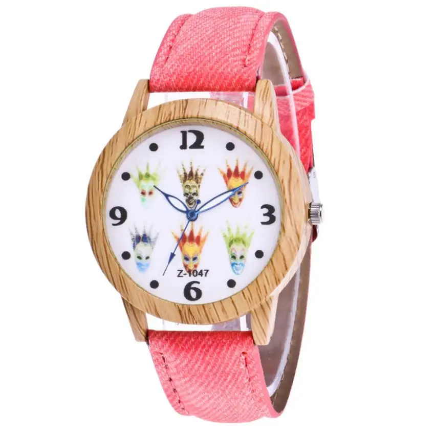 Детские кварцевые наручные часы деревянные роскошные женские известных брендов