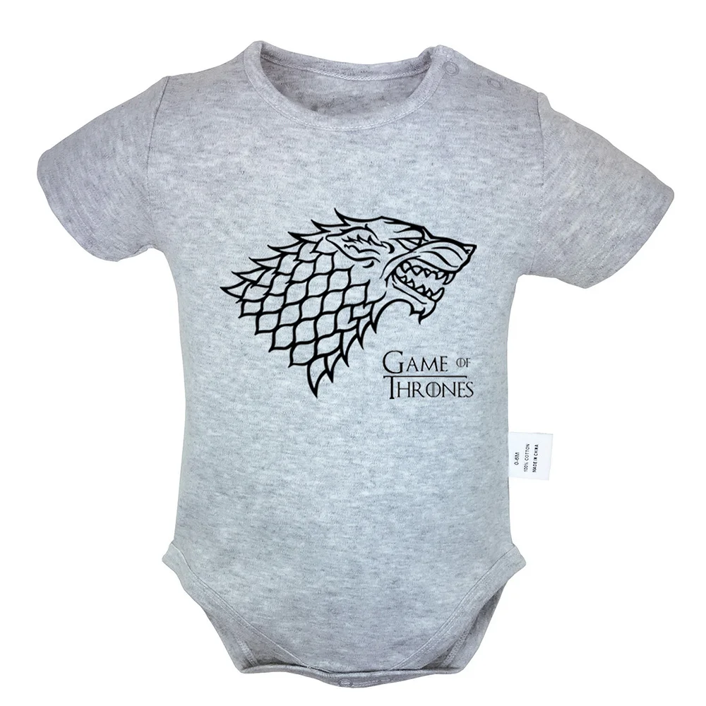 Direwolf Игра престолов дом Старк зимы зима приближается Одежда для новорожденных