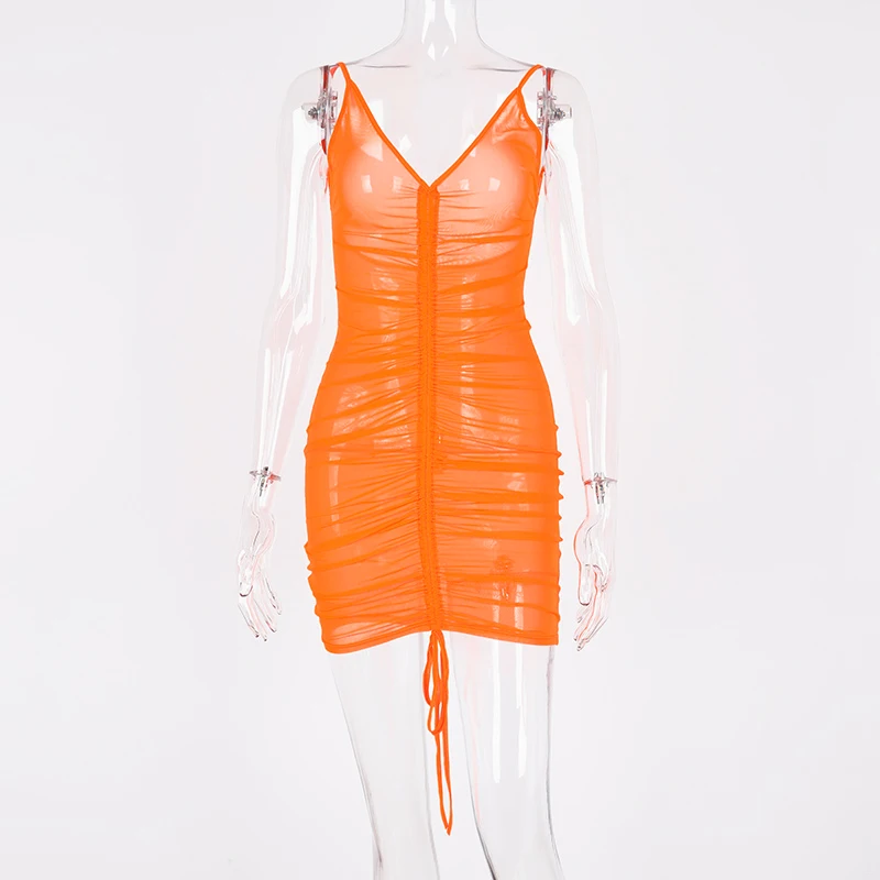 Hugcitar на бретельках лямках V neck с открытой спиной сетка прозрачное сексуальные 2019