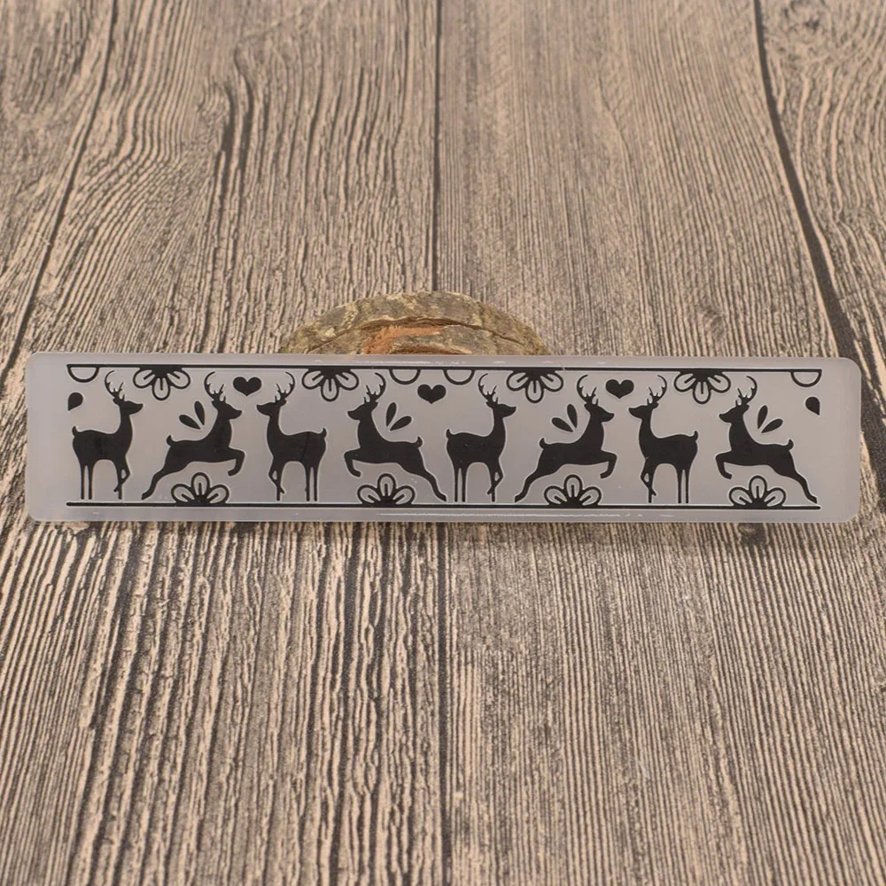 

Animal Deer Plastic Embossing Folder Stencil Template For Scrapbooking Paper Birthday Christmas Card Decoration