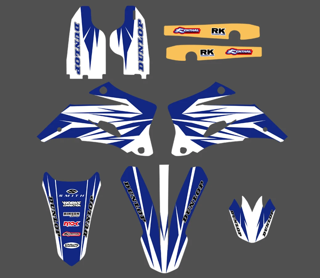 NICECNC 1 комплект полная фоновая графическая Наклейка Набор для Yamaha WR250F WR450F WR 250F 450F