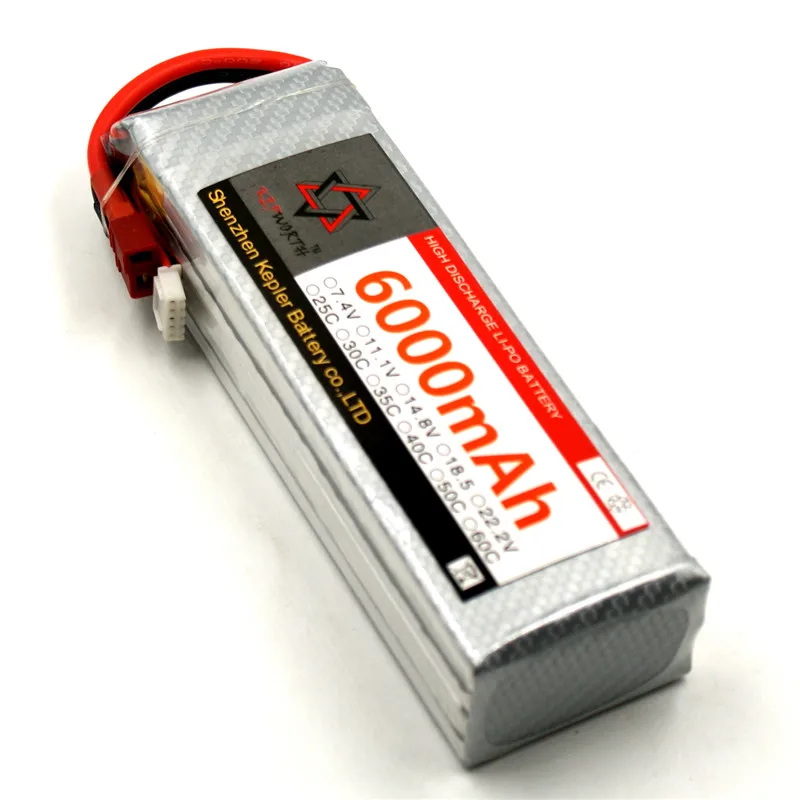 4S 14 8 V RC Lipo Аккумулятор 6000mAh 35C литий-полимерный аккумулятор для радиоуправляемого
