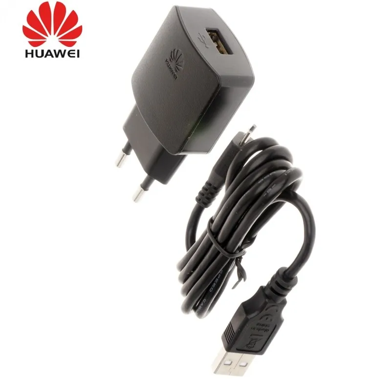 HUAWEI оригинальный 5v 1a зарядное устройство по стандартам ЕС + micro usb кабель тпе c для