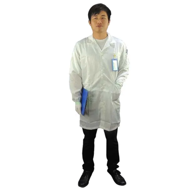 5mm Strip Smock only Полиэстеровый рабочий халат ESD рабочие жилеты Спецодежда ESD защитная одежда с антистатический браслет и перчатки - Цвет: 5mm Strip Smock only