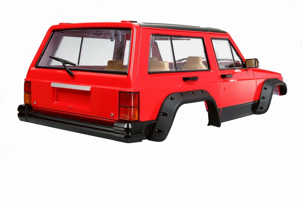 Ewellsold жесткий Пластик колесная база 313 мм кузова автомобиля в виде ракушки для 1/10 RC Рок комплект автомобильных принадлежностей для передней и задней оси SCX10& SCX10 II 90046 90047 Размер: 50*20 см