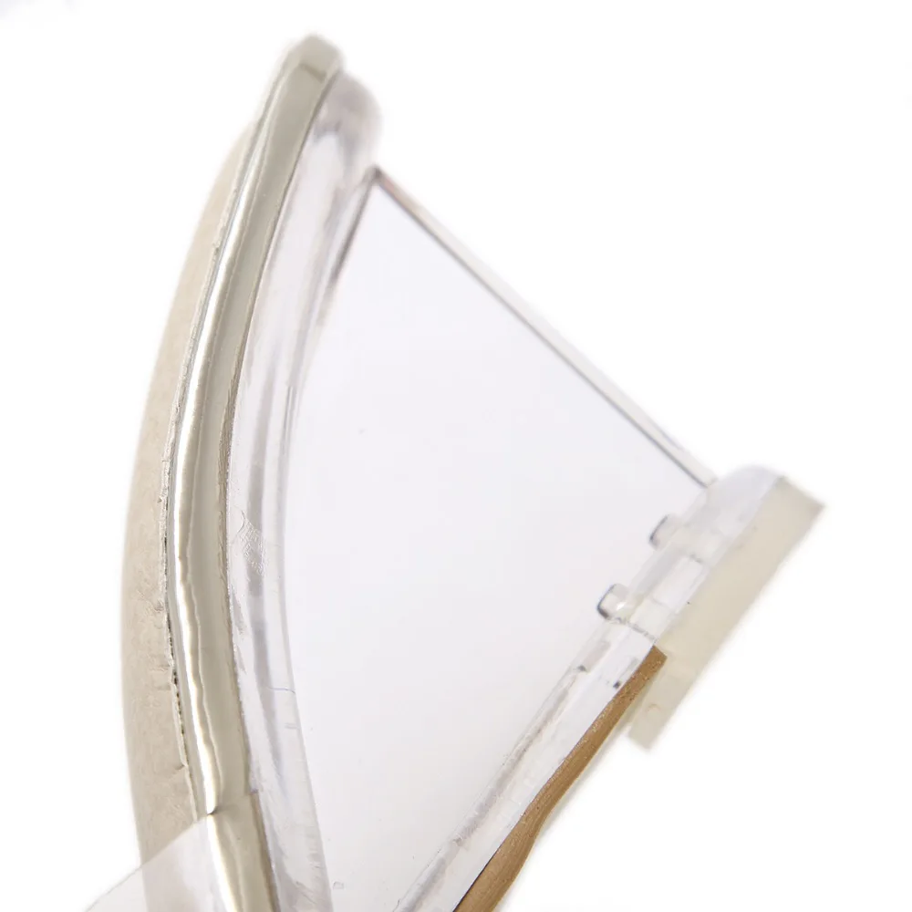 Женские прозрачные Шлепанцы из ПВХ золотистые/Серебристые пляжные шлепанцы на