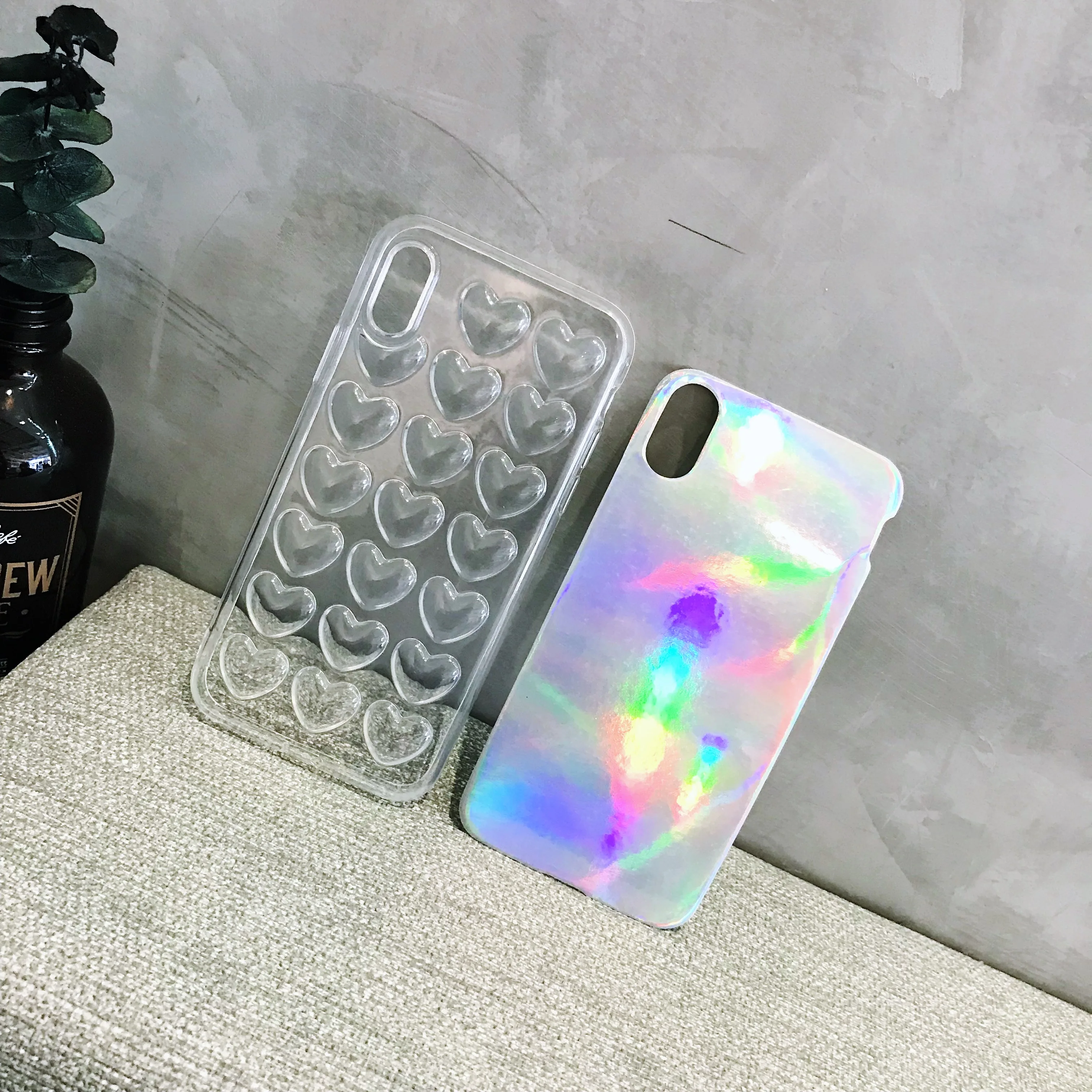Роскошные 3D Diamond шику Лазерная Радуга чехол для Samsung Galaxy S8 S9 плюс Примечание 8