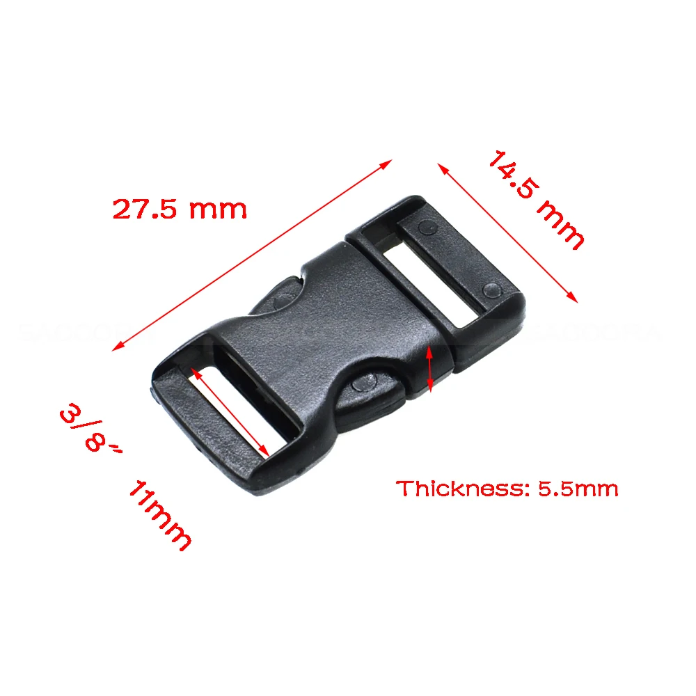 Контурные боковые мини пряжки 3/8 &quot(10 мм) для Паракорда браслета/ошейника кошек