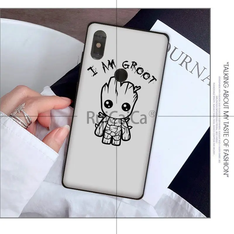 Чехол для телефона Ruicaica I am Groot чехол Xiaomi Mi 6 Mix2 Mix2S Note3 8 8SE Redmi 5 5Plus Note4 4X Note5 |