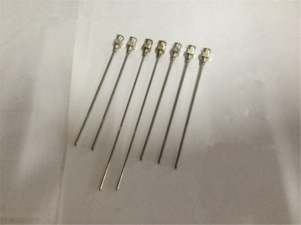 5pcs 120mm Long 25G To 13G Stainless Steel Syringe Needle Dispensing Needle Lab Experiment Needle Flat End