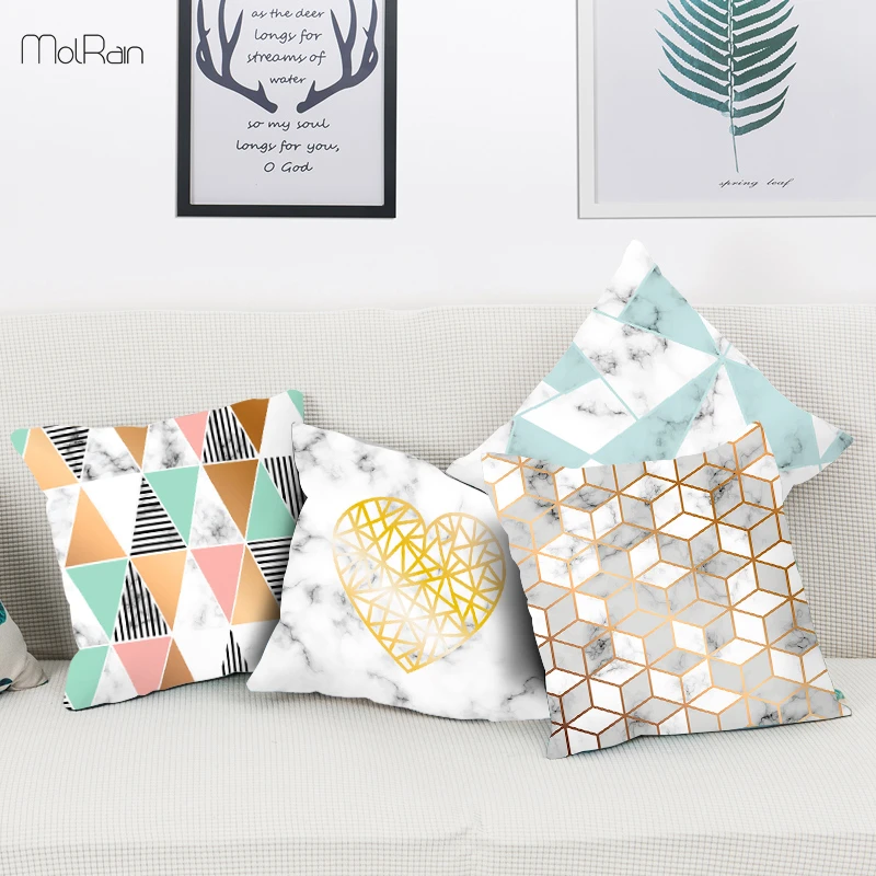 Наволочка для подушки с геометрическим рисунком покрытие дивана стула в полоску