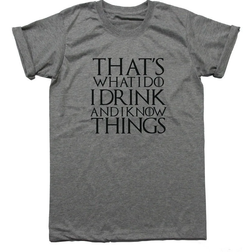 Футболка Игра престолов Tyrion Lannister футболка с надписью I Drink and Know Things женские