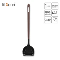 liflicon silicone ladle premium ladles spoon bpa free and strong silicone covering head stay cool nylon handle