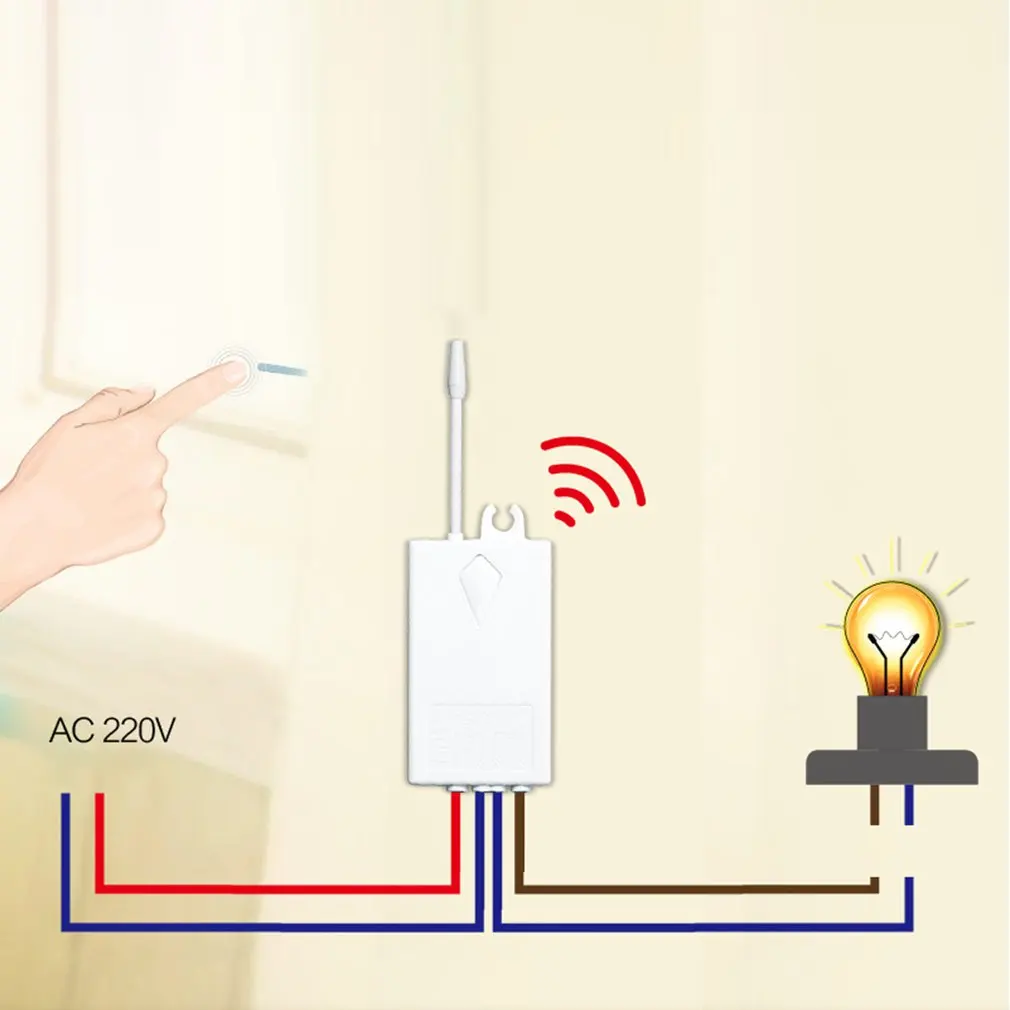 Wireless Switch Dual Button SW-K2&ampR02 86 Type RF Remote Wall Control Light Waterproof Panel Home 110V | Обустройство дома