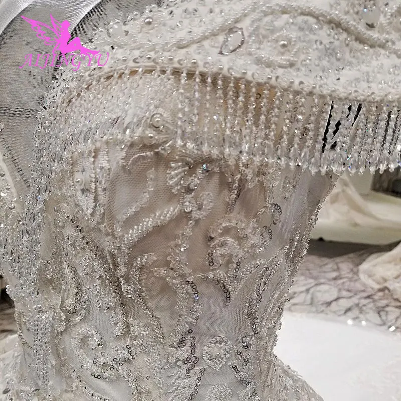 

AIJINGYU White Sexy Wedding Dresses Indian Gowns Second Marriage engagement America Gown Robe Custom Wedding Dress Egypt