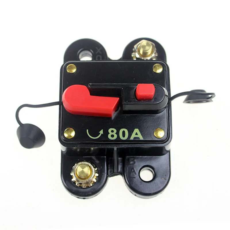 12V DC Автоматический выключатель сброс предохранитель инвертора 60A 80A 100A 200A 250A 300A реле напряжения для автомобиля