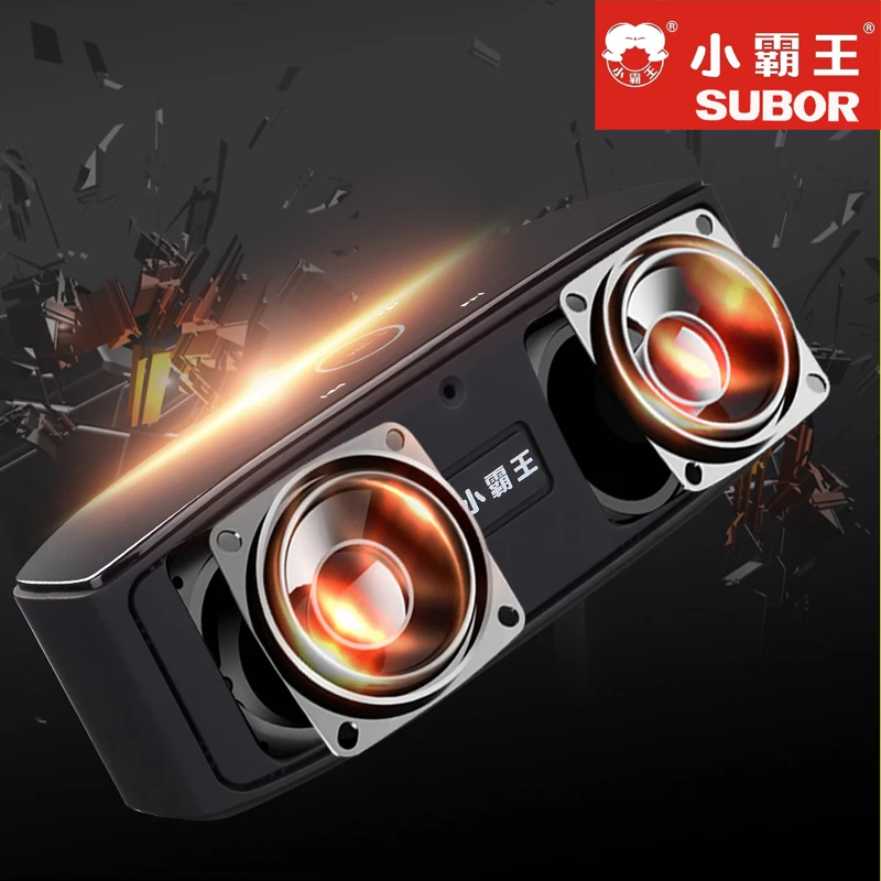 Subor D80 Hi Fi сенсорный Управление Беспроводной стерео Динамик Bluetooth гарнитуры