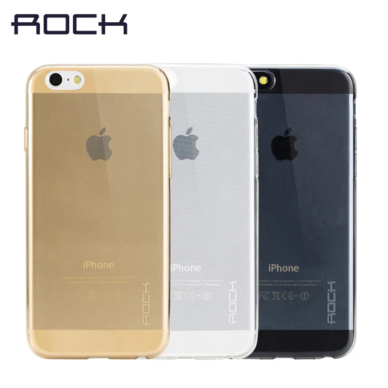 ROCK Ultrathin TPU Case For iPhone 6 plus 5.5''Transparent Soft Clear Slim Jacket shell phone cover case Clearance 49% |