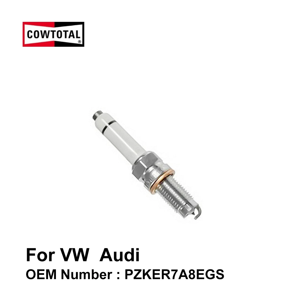 Свеча зажигания cowtote Iridium для Volkswagen Tiguan Golf Mk7 Sharan Audi A1 OE PZKER7A8EGS (упаковка из 4)|Свечи и