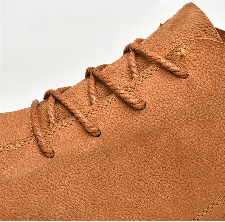 Мужские ботинки; ботильоны из натуральной кожи; дышащие мужские кожаные ботинки; обувь с высоким берцем; Уличная Повседневная мужская зимняя теплая обувь; Walkerpea