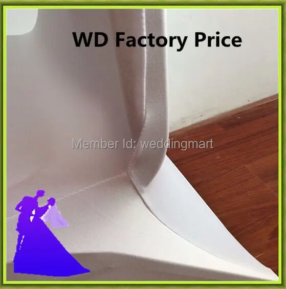 100pcs white spandex wedding chair covers from china nantong decoration free shipping | Дом и сад