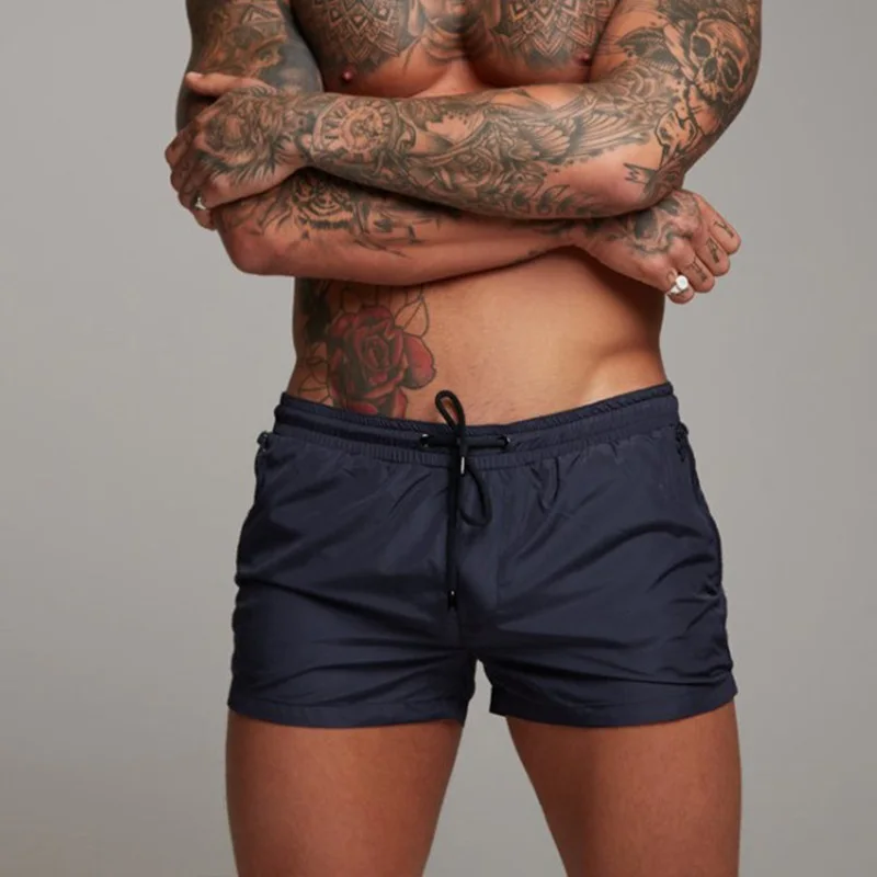 

Men's Swim Shorts Summer Colorful Swimwear Man Swimsuit Swimming Trunks Sexy Boxer Briefs Beach Shorts Surf Board Male Trunks