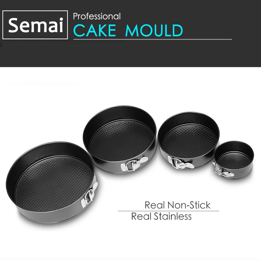 Semai антипригарные карбоновые стальные пружины и формы для чизкейка круглые