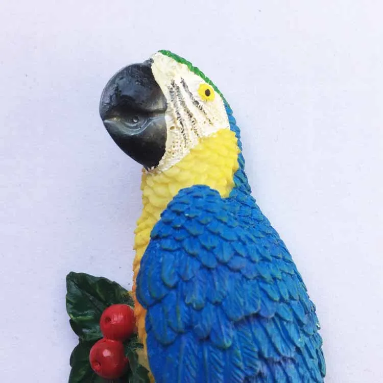 Креативный стикер для холодильника Macaw бразильский пейзаж магниты на