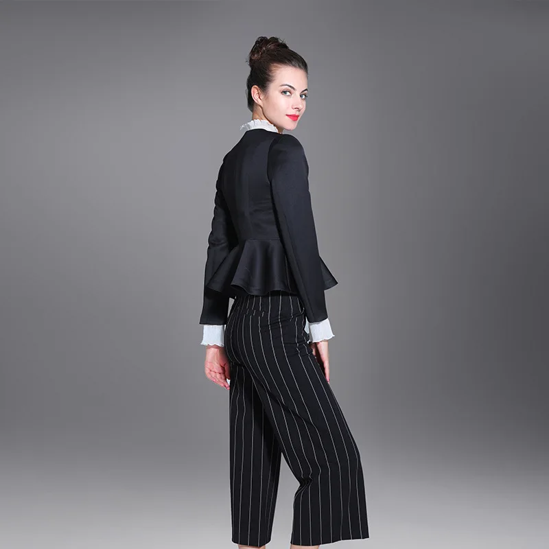 Новый бренд office костюм Для женщин с цветочным рисунком розы Вышивка пальто на