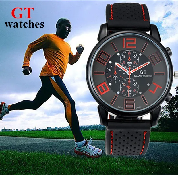 Мужские кварцевые часы relogio masculino F1 GT, мужские спортивные стильные силиконовые наручные часы, повседневные erkek kol saati montre