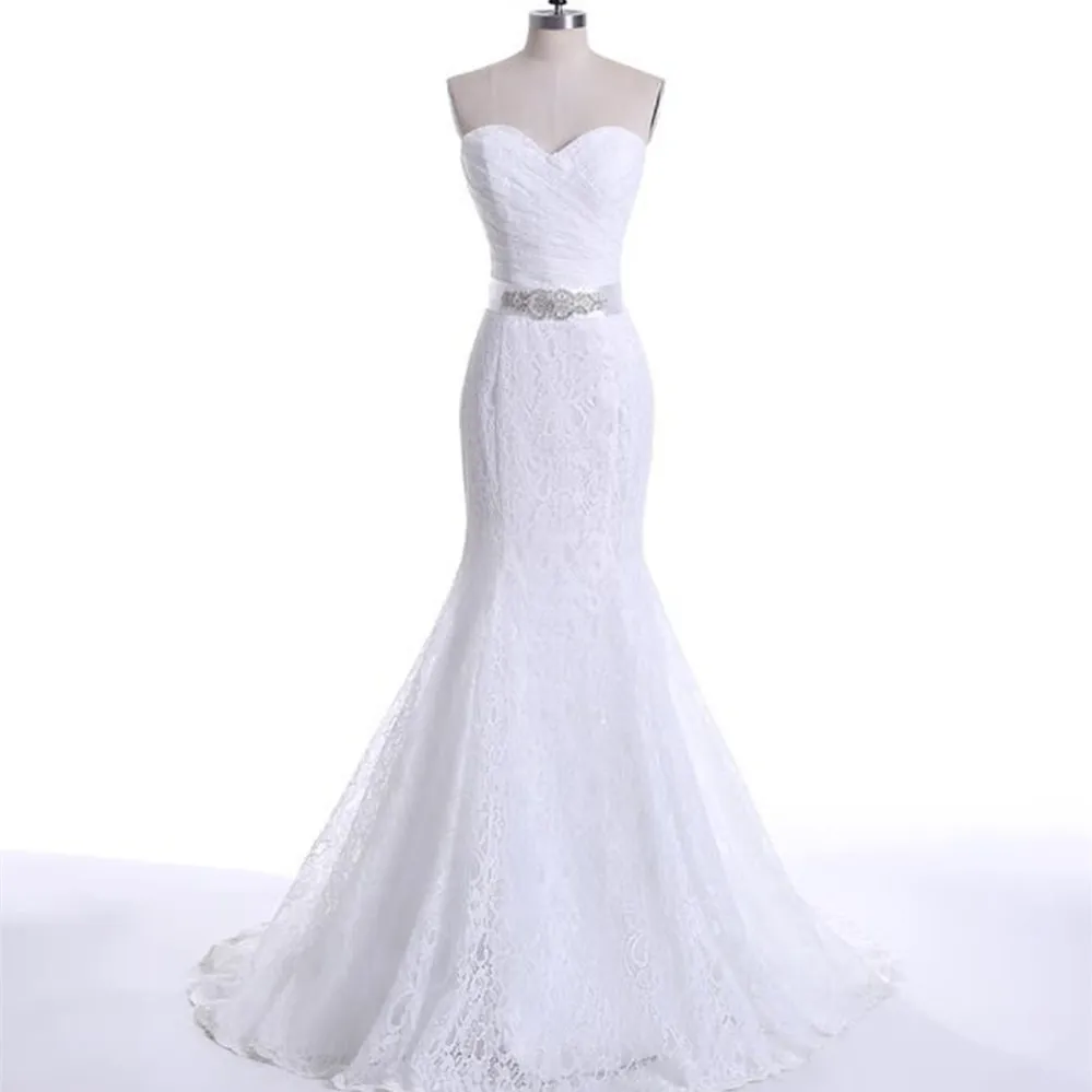 Плиссированное свадебное платье реальные фотографии белое кружевное недорогое