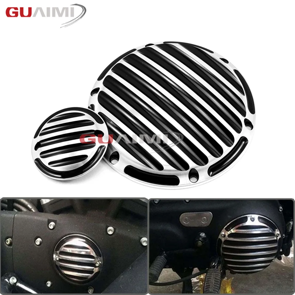 Чехол для мотоцикла Harley Sportster XL1200 XL883 XL48 Iron 883 1200 48 CNC Designe Derby & Timer cover 2004 2015|Накладки