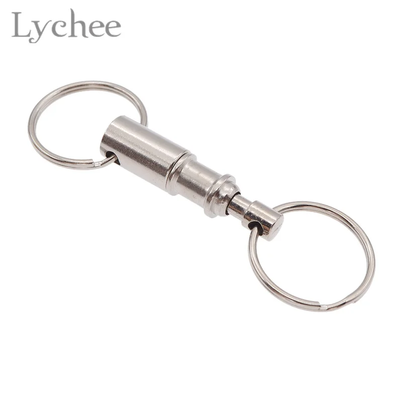 Lychee 5pcs/lot Outdoor Removable Key Chain Premium Quick Release Keyring Handy Detachable Keychain with Two Split Rings | Украшения и