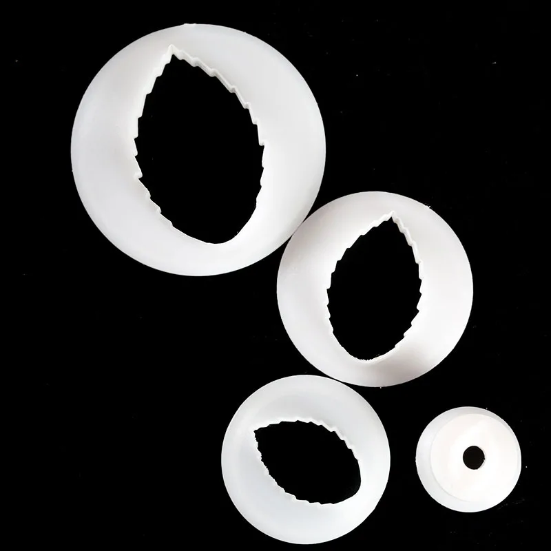 Пищевой пластик помадка Сахарный цветок резак Лист Розы кленовый лист 4 размера в