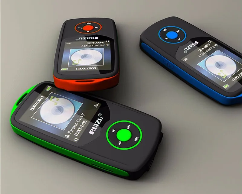 Спортивный MP3 плеер ruidu X06 с Bluetooth и экраном 1,8 дюймов, возможность воспроизведения 100 часов, высокое качество, запись без потерь, FM